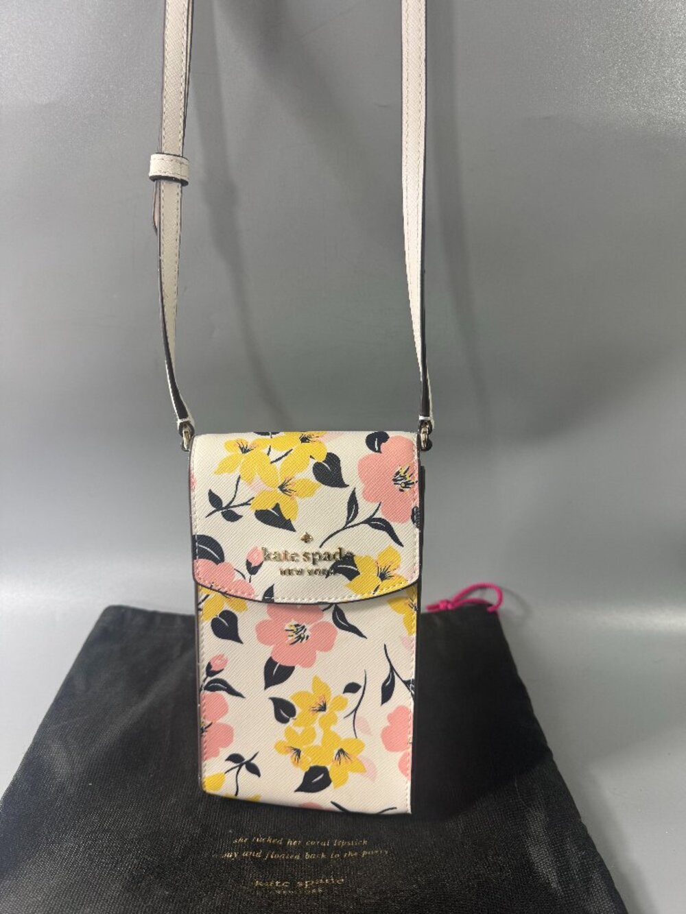 Kate Spade Floral Crossbody Bag - Cream, Pink, Yellow